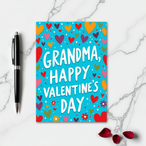 Grandma Valentines Hand Drawn Card