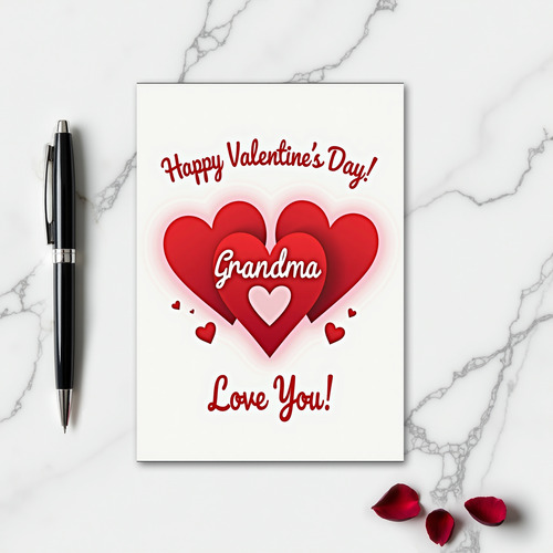 Grandma Valentines Love You Card