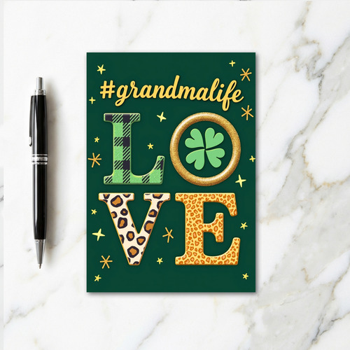 Grandmalife Love Graphic Art Card