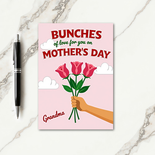 Grandmas Bunches Of Love Card