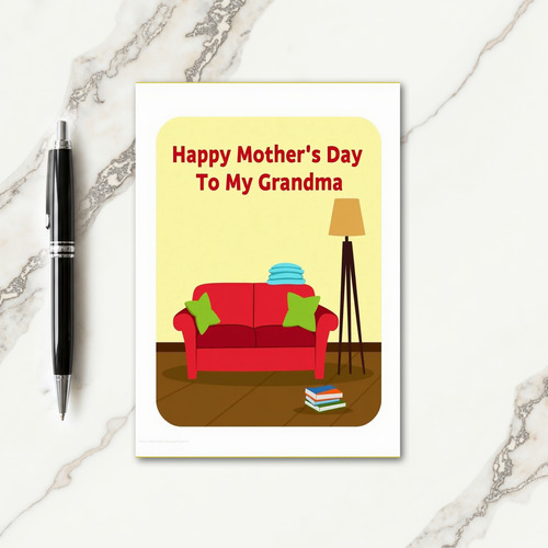 Grandmas Cozy Mothers Day Card