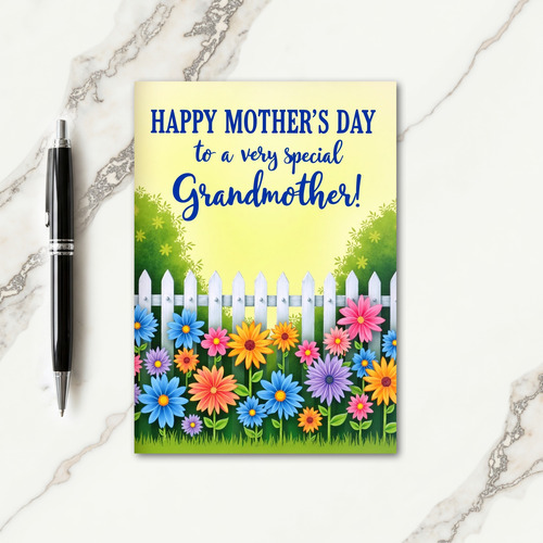 Grandmas Day Garden Scene Card