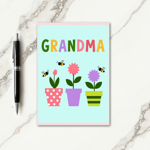 Grandmas Garden Scene Card