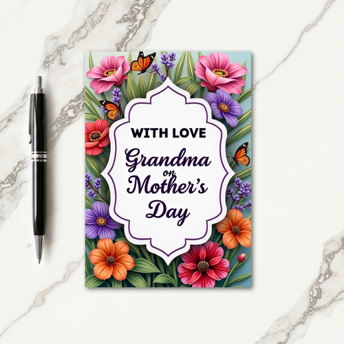 Grandmas Love Mothers Day Card
