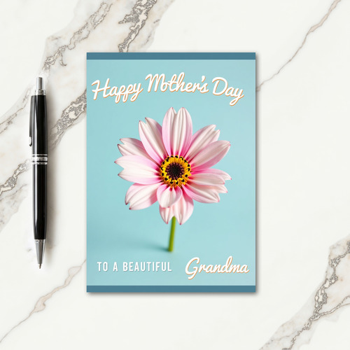 Grandmas Orange Script Day Card