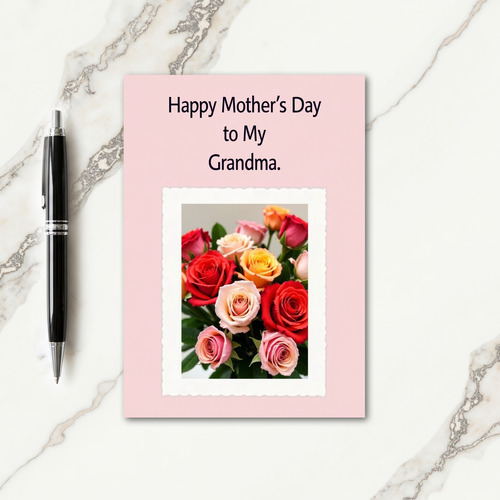 Grandmas Rose Bouquet Card