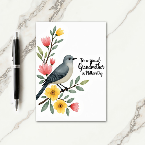 Grandmothers Day Blossom Branch Card