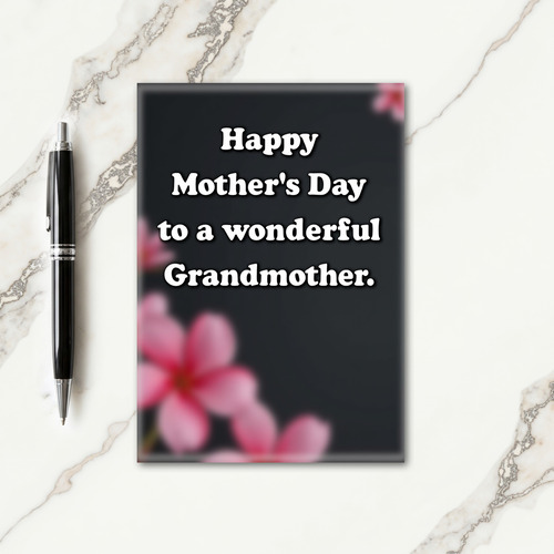 Grandmothers Day Blossom Card
