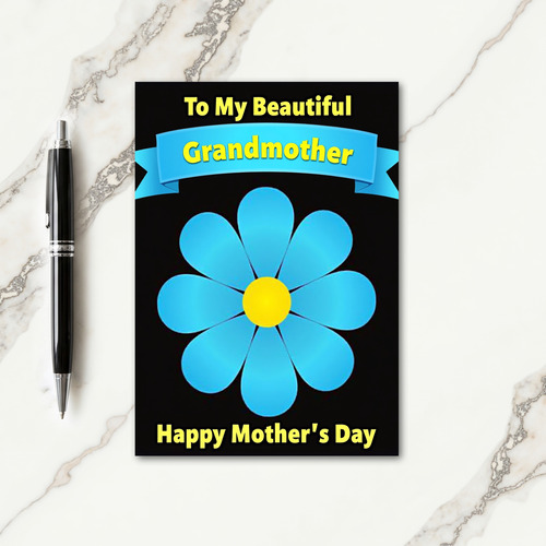 Grandmothers Floral Emblem Card