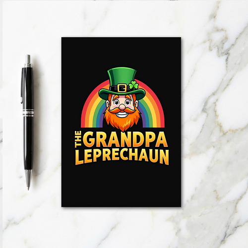 Grandpa Leprechaun Smile Card
