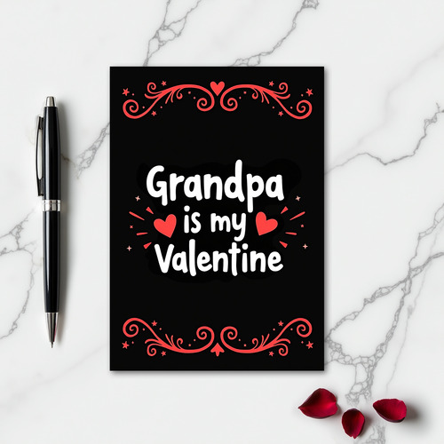 Grandpa Valentine Greeting Card
