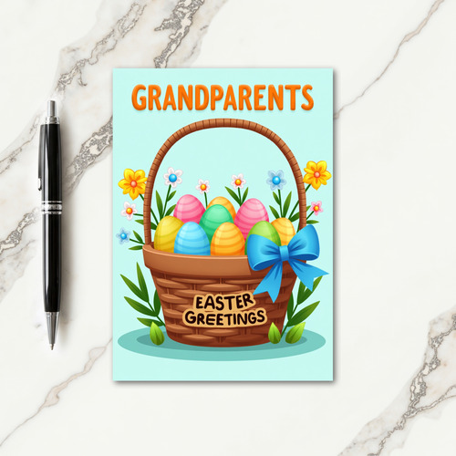 Grandparents Easter Basket Card