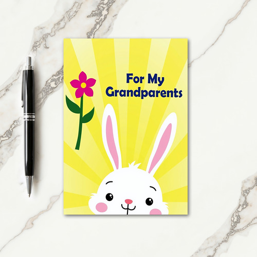 Grandparents Fluffy Friend Card