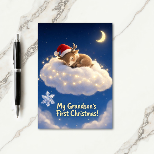 Grandson 1St Christmas Card