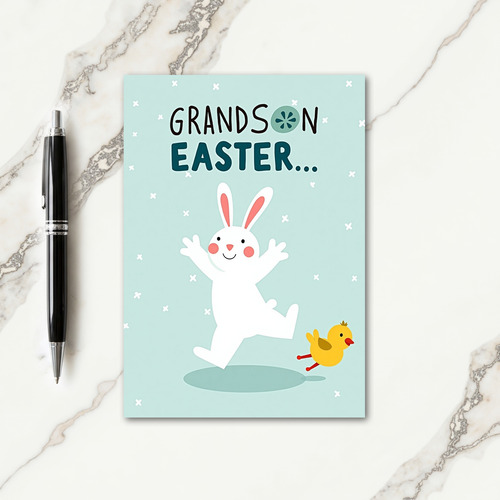 Grandson Easter Fun Time Card