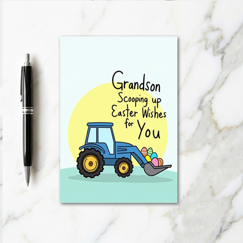 Grandson Easter Wishes Scoop Card