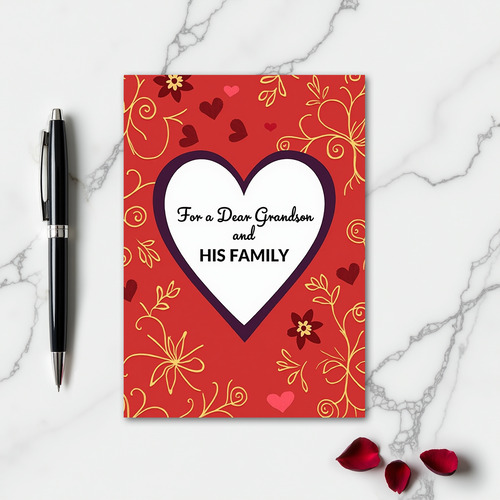 Grandson Family Heartfelt Card