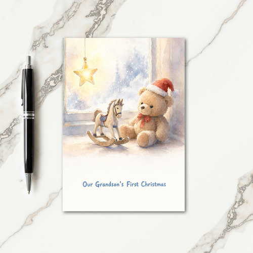 Grandson First Christmas Card
