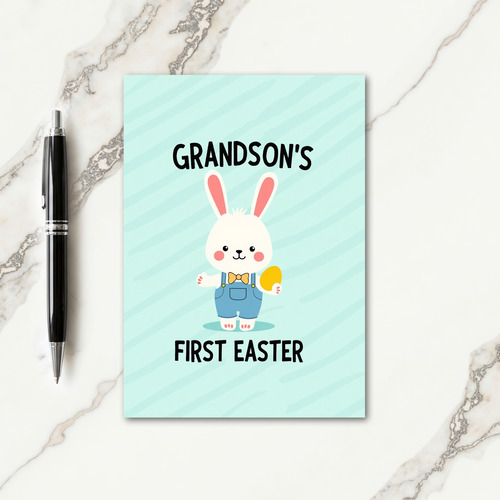 Grandsons First Easter Celebration Card