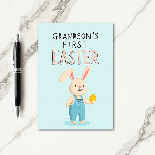 Grandsons First Easter Day Card