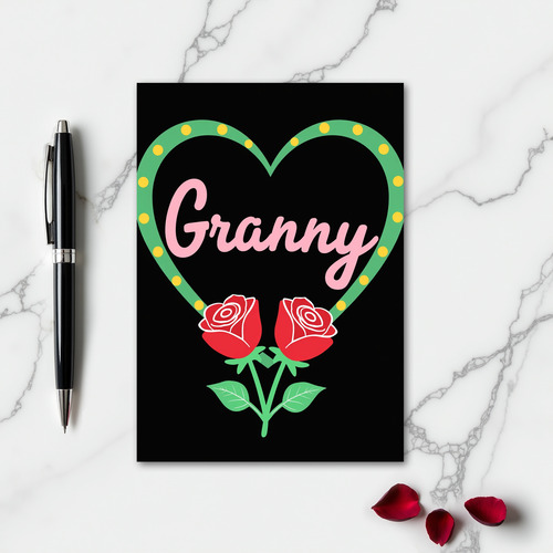 Granny Bold Love Art Card
