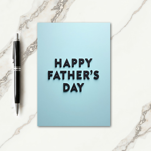 Granular Fathers Day Message Card
