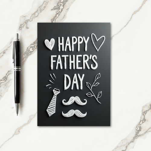 Granular Fathers Day Wishes Card
