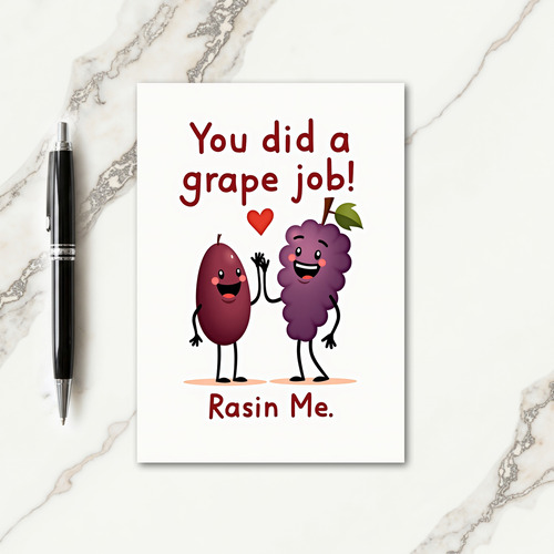 Grape Job Mothers Day Design Card