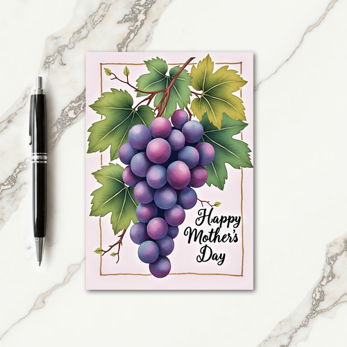 Grapes Mothers Day Art Card