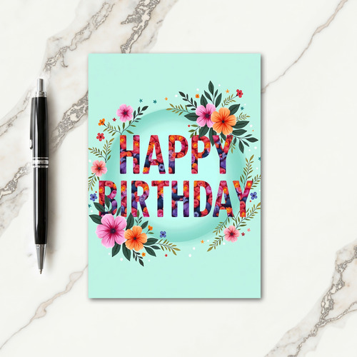 Graphic Birthday Wish Card