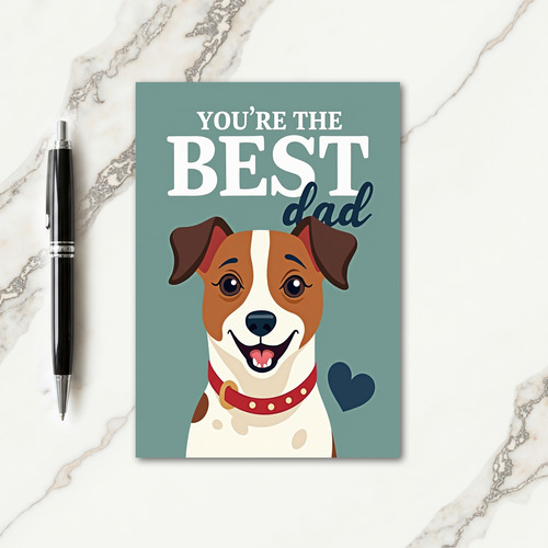 Graphic Dog Fathers Day Card