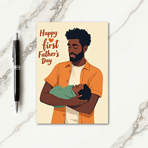 Graphic Fathers Day First Card