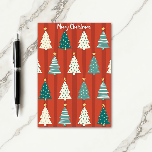 Graphic Forest Christmas Card