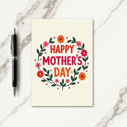 Graphic Mothers Day Card