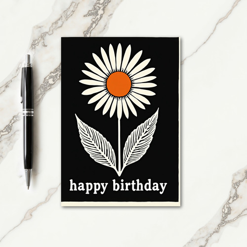 Graphic Petal Birthday Card