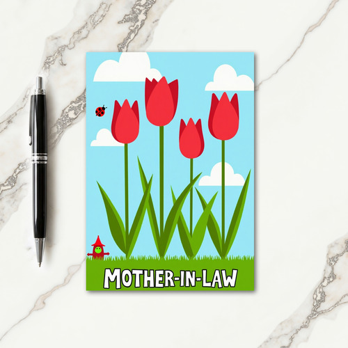 Graphic Spring Mothers Day Card