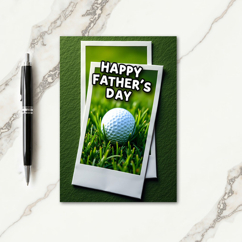 Grassy Fathers Day Sphere Card