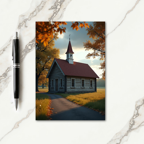 Grateful Autumn Chapel Card thumbnail