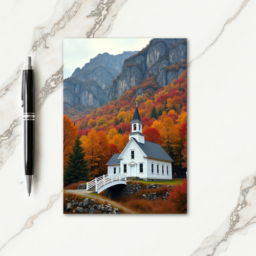 Grateful Autumn Church Card