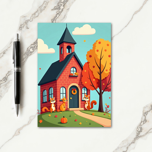 Grateful Autumn Gathering Card thumbnail