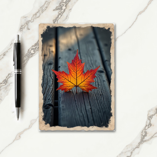 Grateful Autumn Maple Card