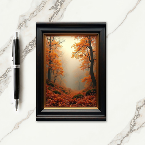 Grateful Autumn Woods Card
