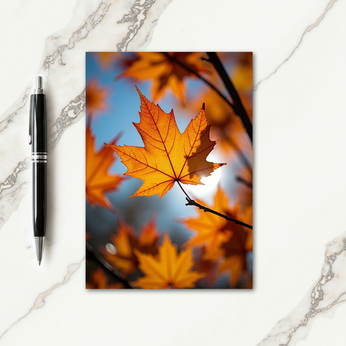 Grateful Golden Leaf Card