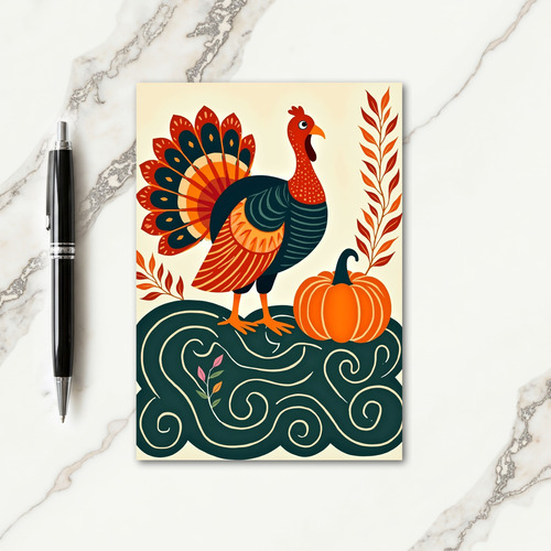Grateful Harvest Bird Card