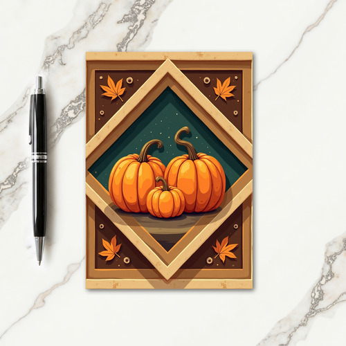 Grateful Harvest Gourds Card