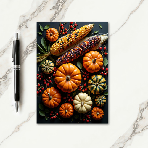 Grateful Harvest Pumpkins Card