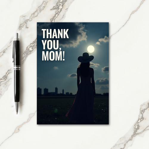 Grateful Mom Silhouette Card