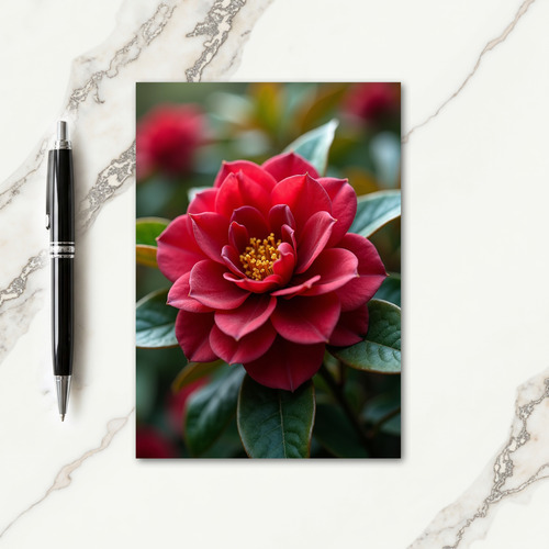 Grateful Red Bloom Card