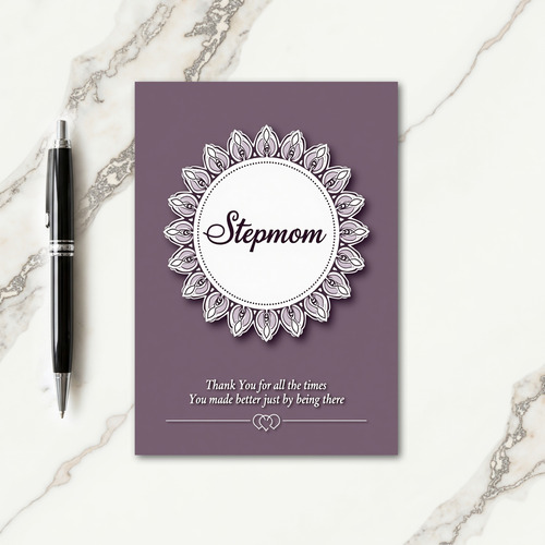 Grateful Stepmom Floral Card