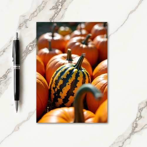 Grateful Striped Gourd Card